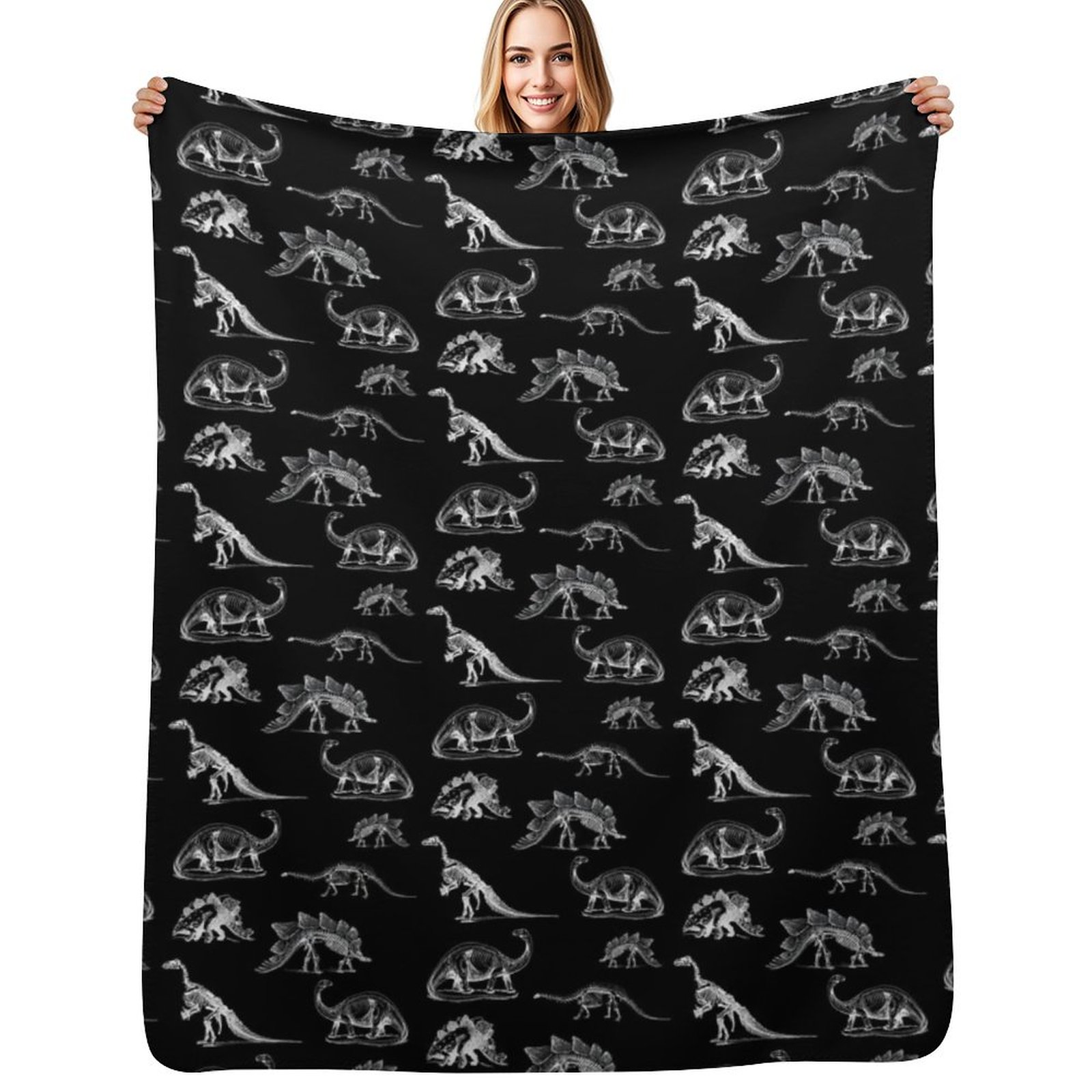 3D Printing X Ray - Couverture vintage avec dinosaures et squelettes