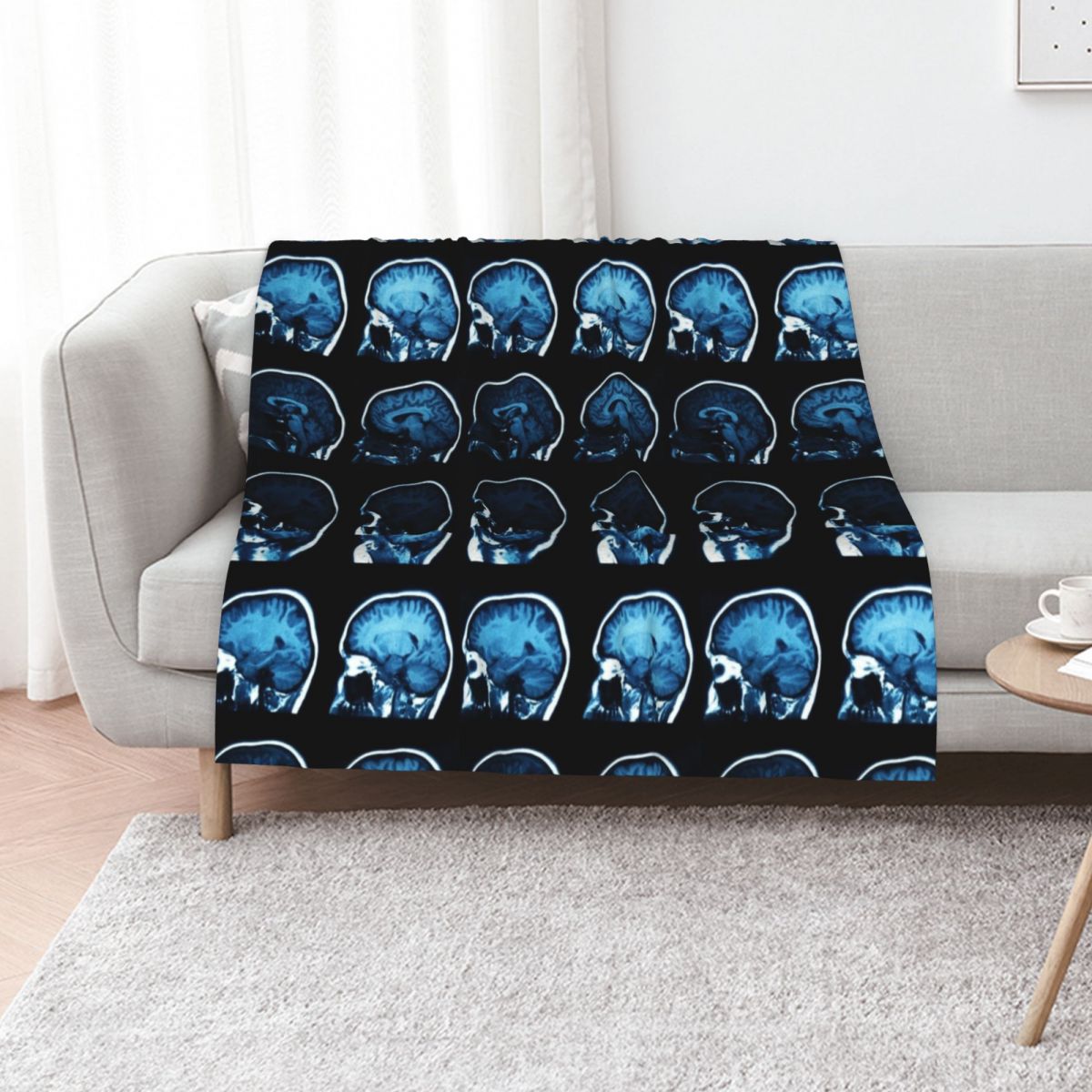 3D Printing X Ray - Couverture confortable pour canapé, avec motif