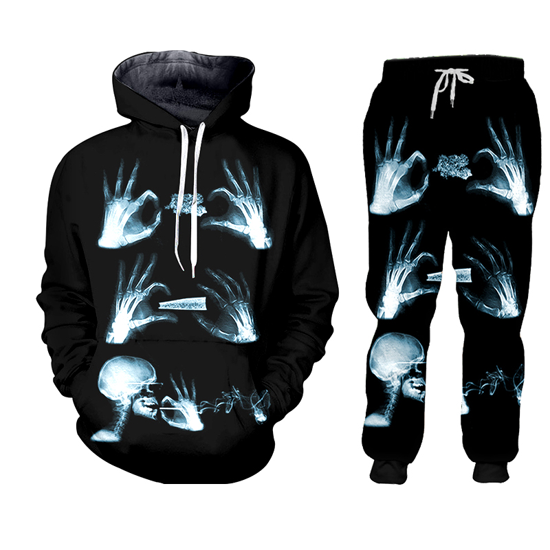 3D Printing X Ray - Sweat-Shirt à Capuche et Pantalon de
