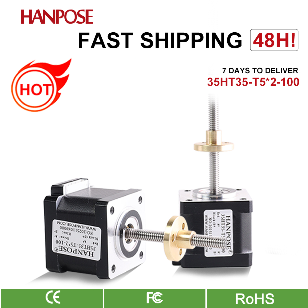 Lead Screw Stepper - 35HT35-T8 * 2-100 NEMA35 linéaire T5