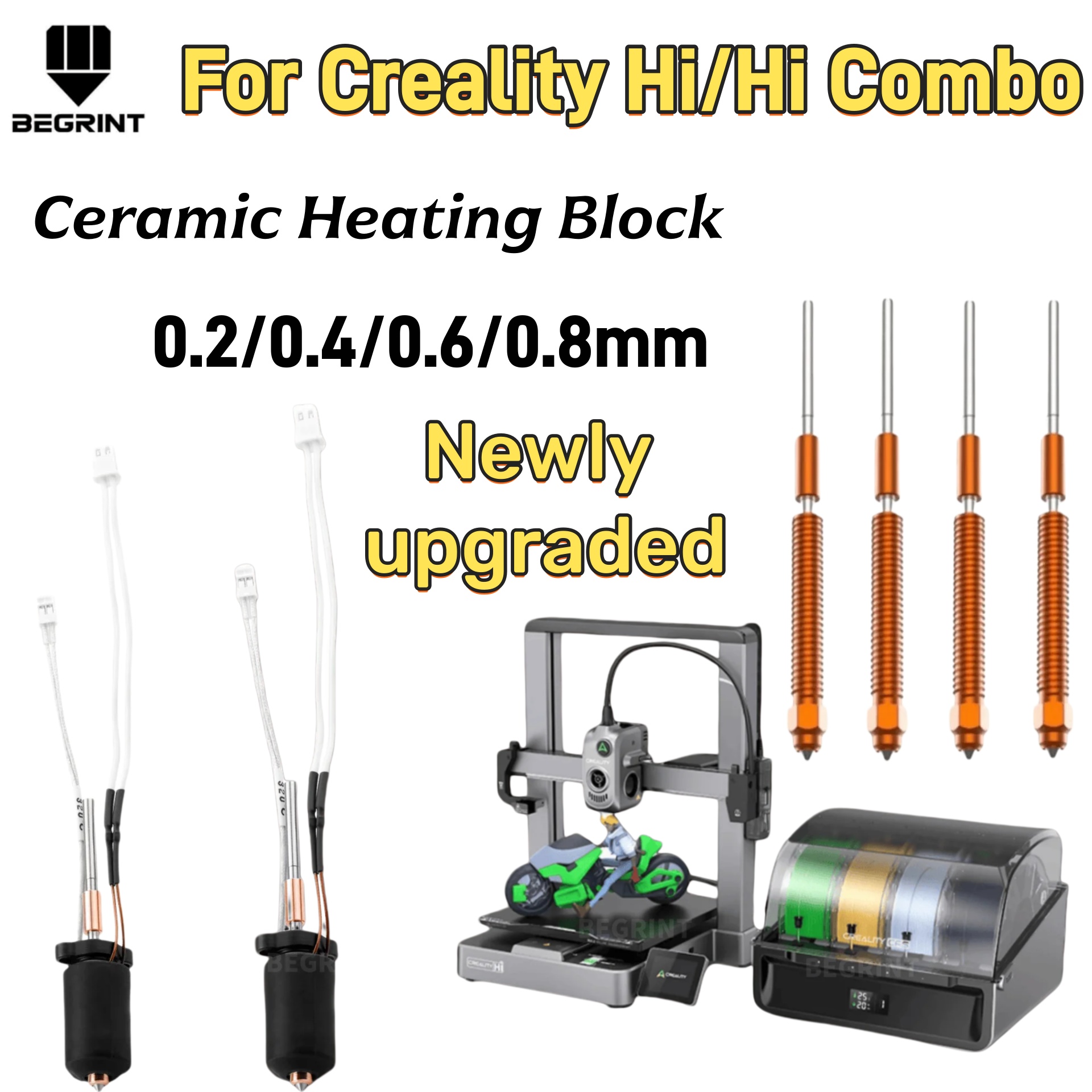 3D Printing Nozzle - Kit de chauffage céramique haute température
