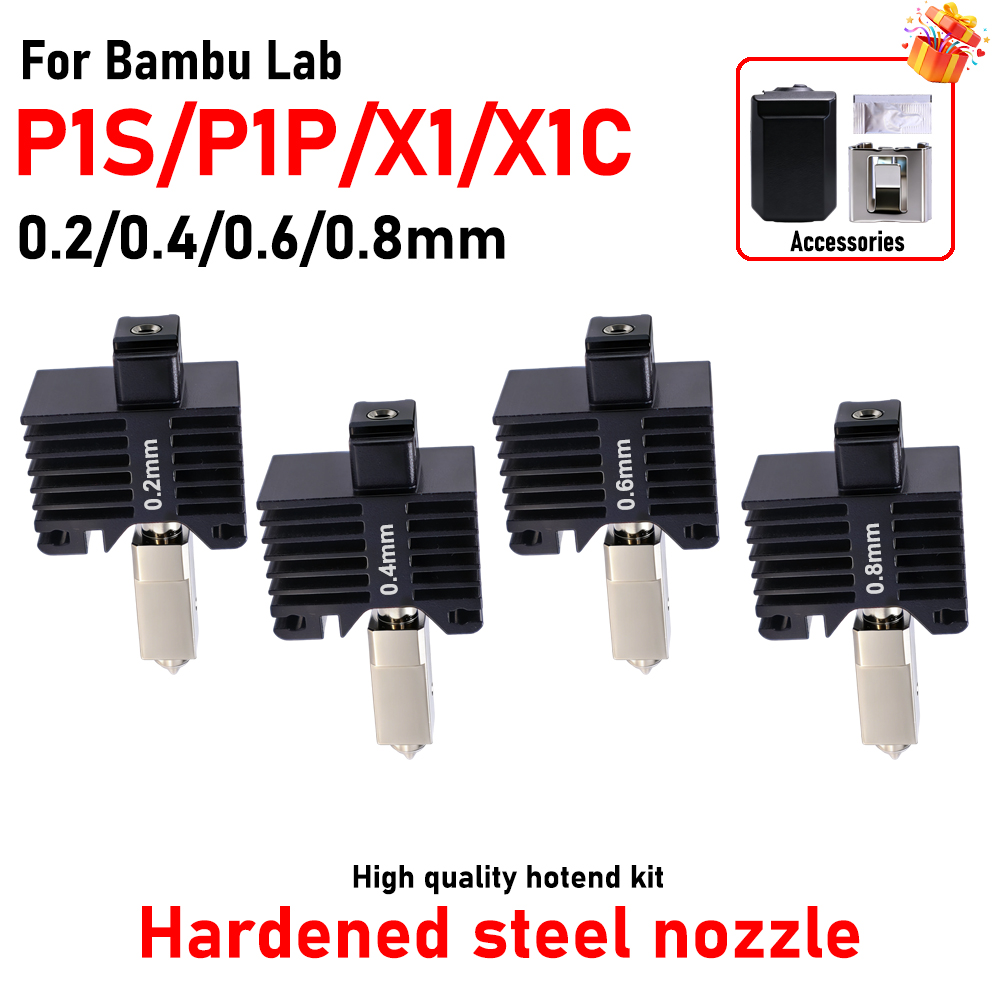 3D Printing Nozzle - Hotend pour Bambu Lab P1P X1C