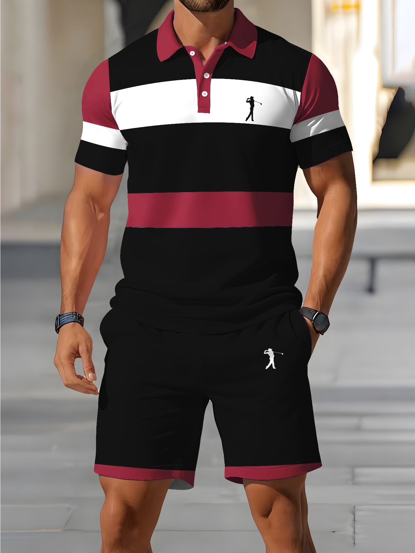 3D Printing Design Free - Ensemble de polos pour hommes été