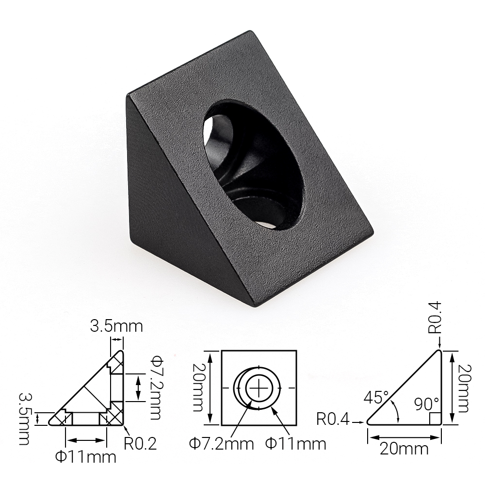 Connecteur d'angle à fente en  - V Slot Aluminum Extrusion avis et prix