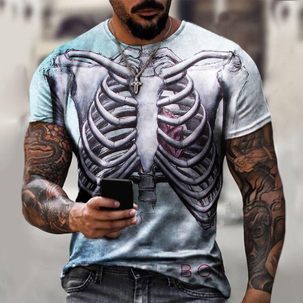 T-shirt décontracté gothique à - 3D Printing X Ray avis et prix