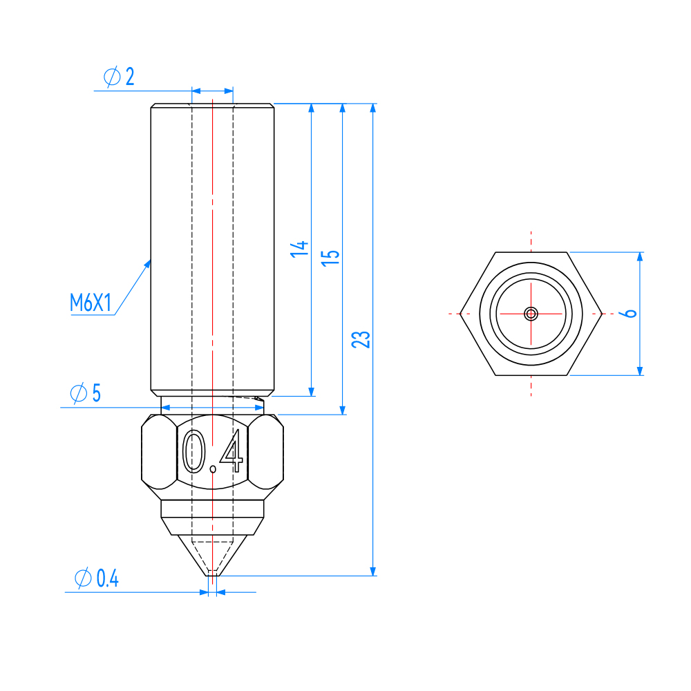 Buse pour Creality K1 K1 Max E - 3D Printing Nozzle avis et prix