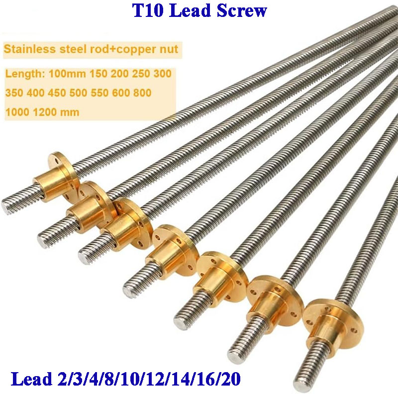 Vis trapézoïdale T10 en acier  - Lead Screw Stepper avis et prix