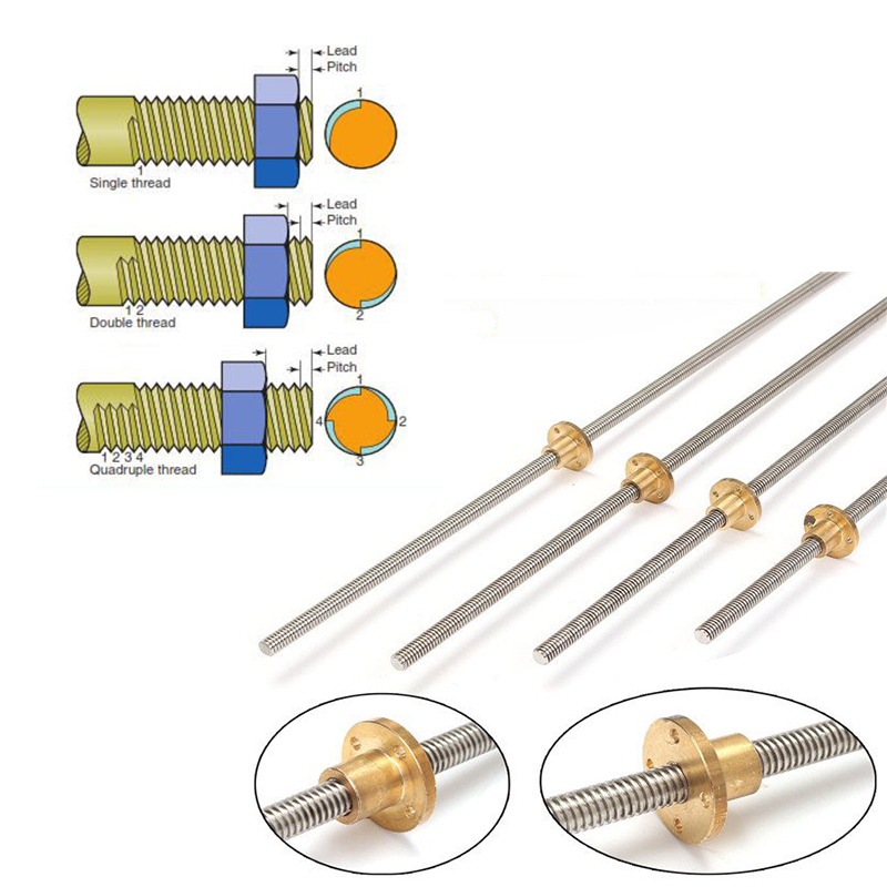 Vis trapézoïdale T10 en acier  - Lead Screw Stepper avis et prix