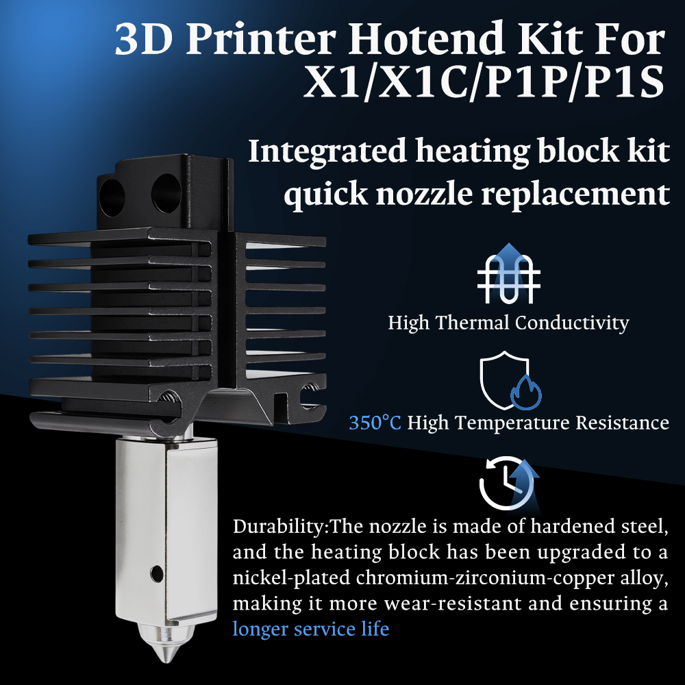 Hotend pour Bambu Lab P1P X1C  - 3D Printing Nozzle avis et prix